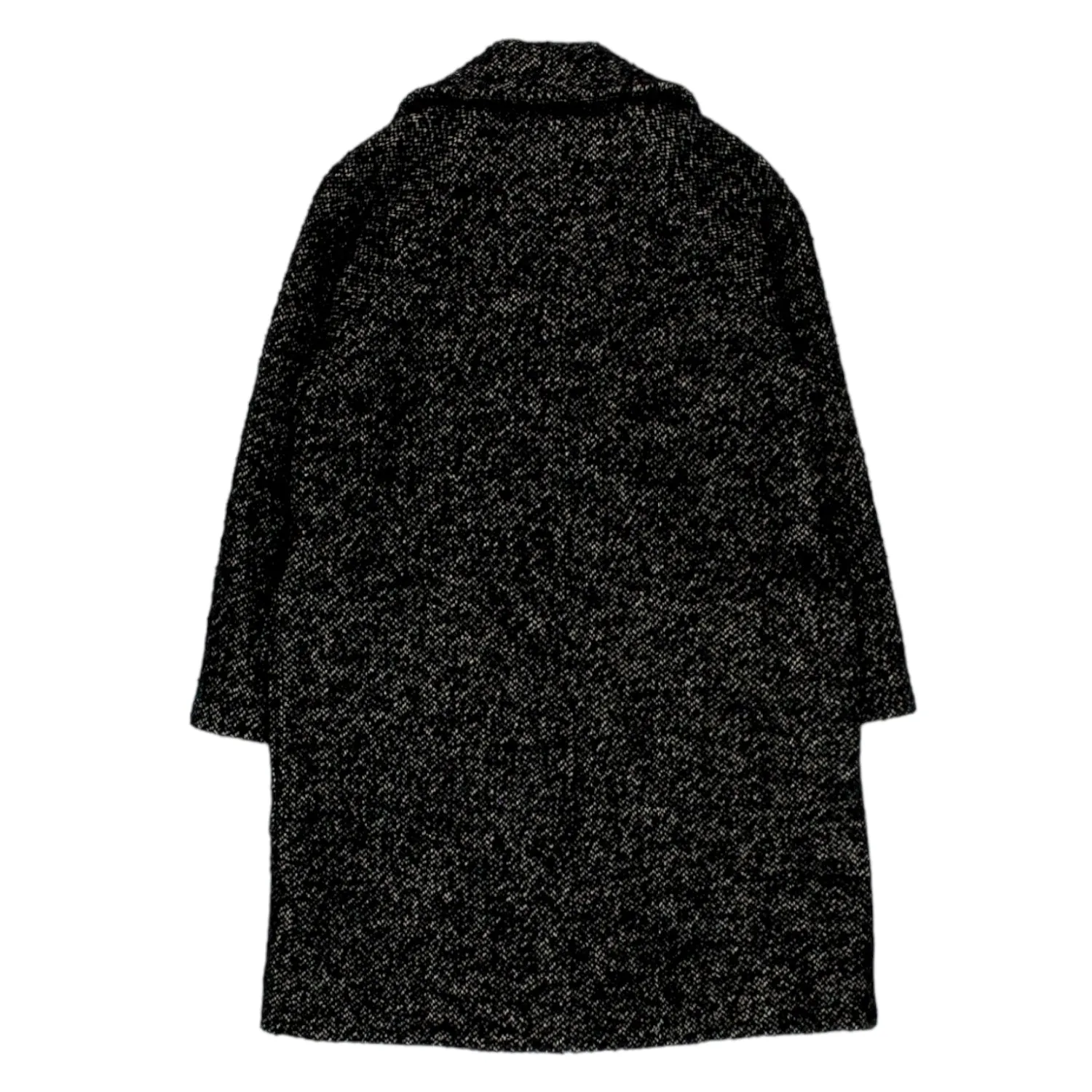 Black Tweed Double Breasted Coat by Orla Kiely