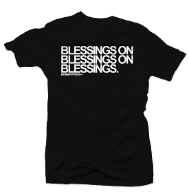 Blessings and Blessings Black/White T-shirt