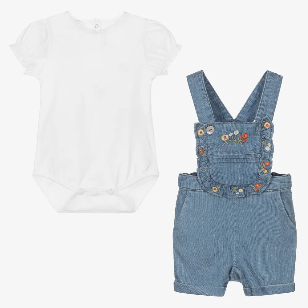 Blue Overalls Outfit