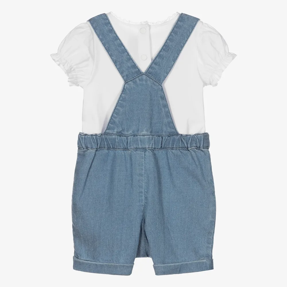 Blue Overalls Outfit