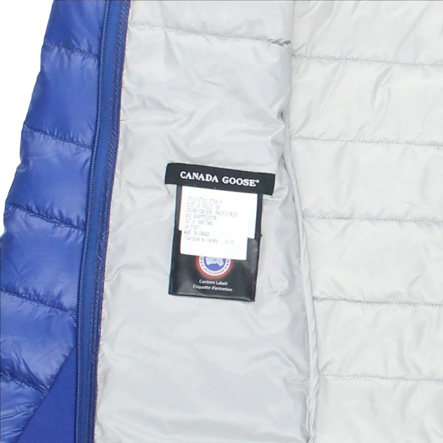 Blue Quilted Coat by Canada Goose