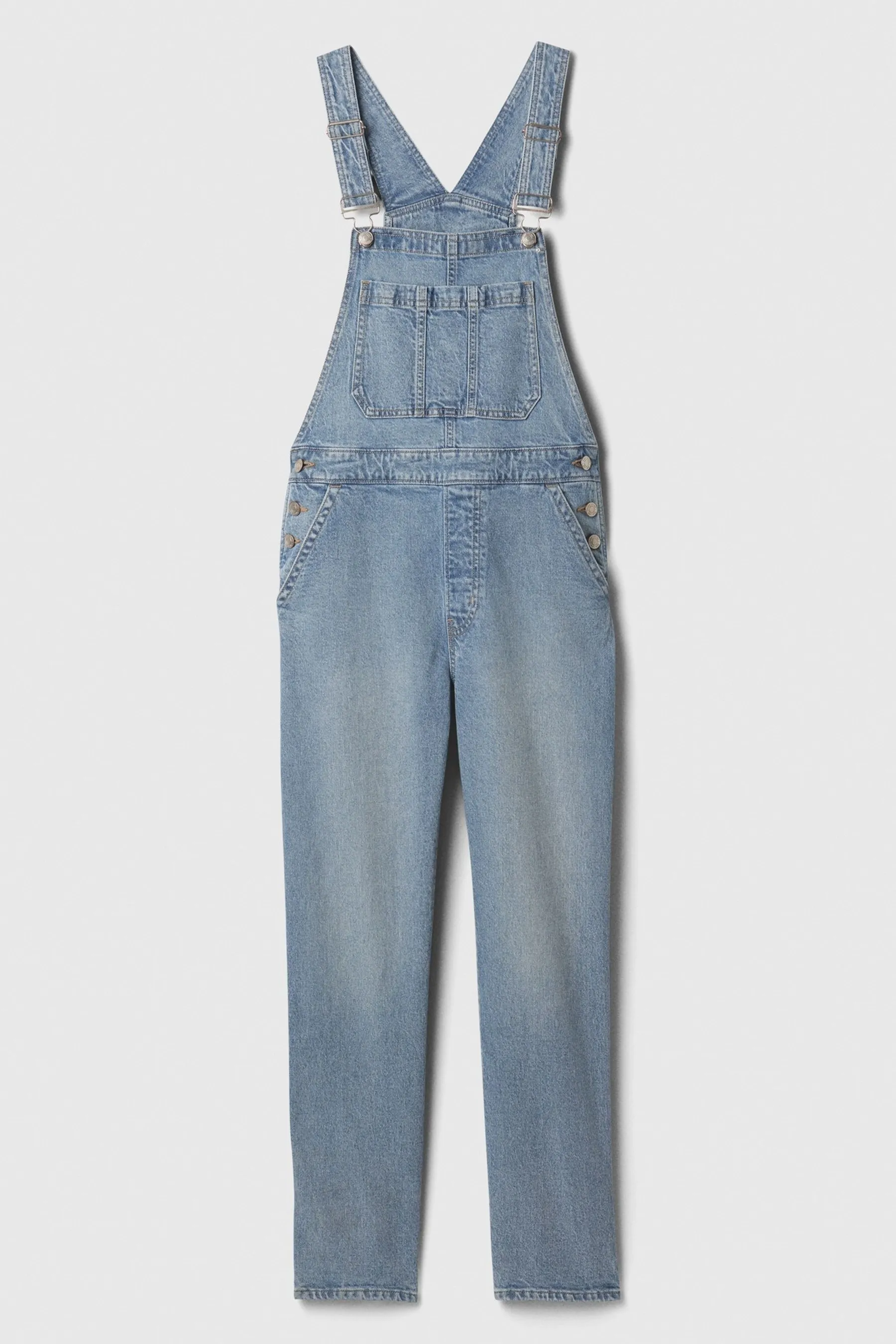 Denim Overalls in Blue Slightly Baggy Style