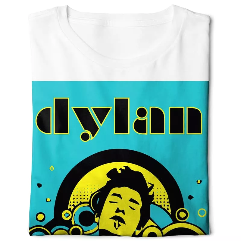 Bob Dylan T-shirt, White - Digital Graphics