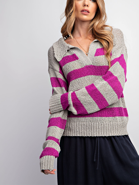 Bold Stripe Sweater - Attracting Attention