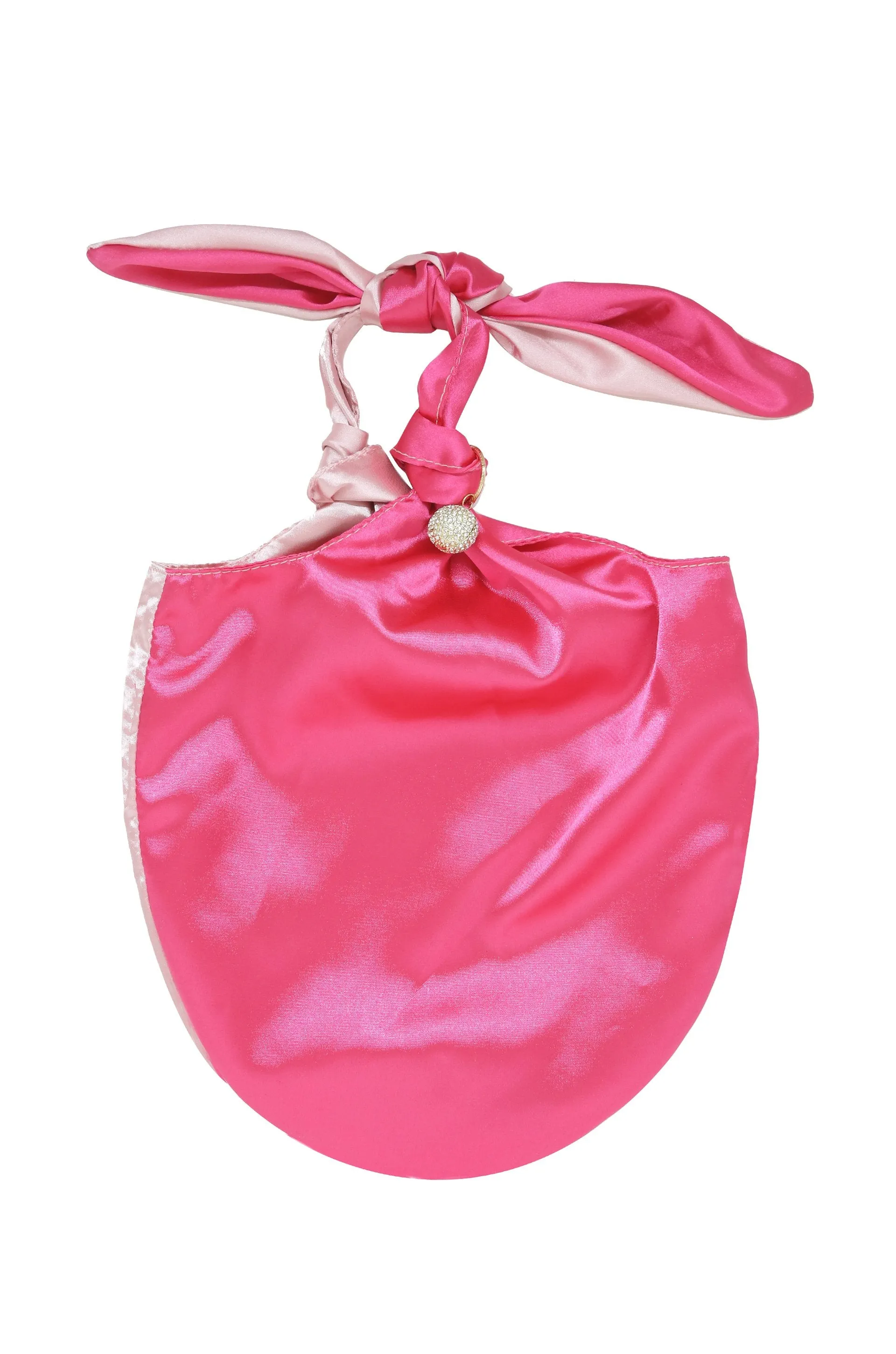 Bow Silk Clutch Purse