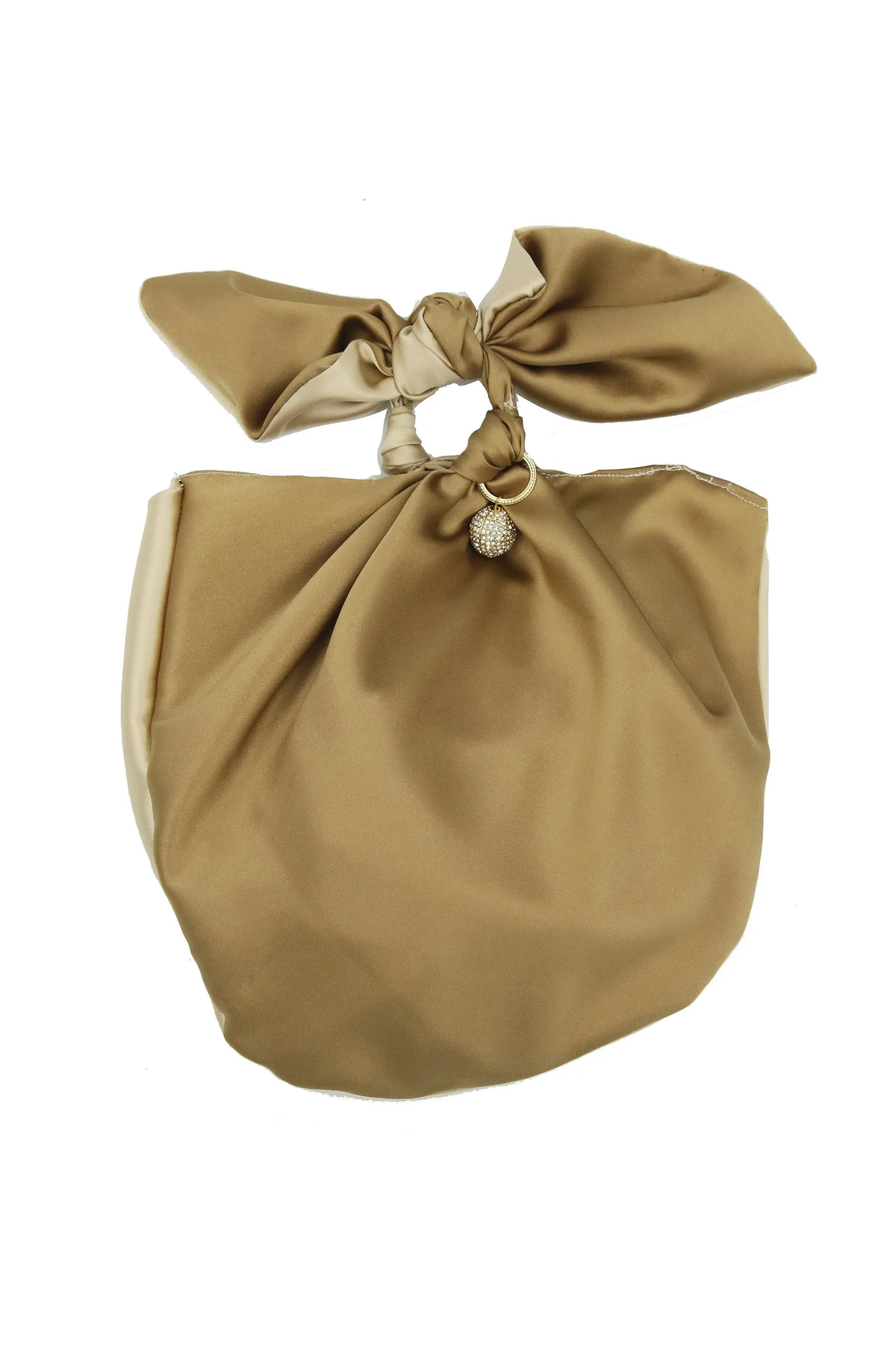 Bow Silk Clutch Purse