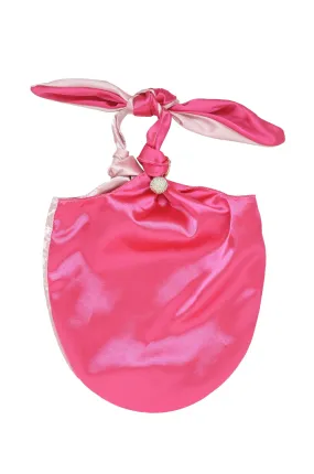 Bow Silk Clutch Purse