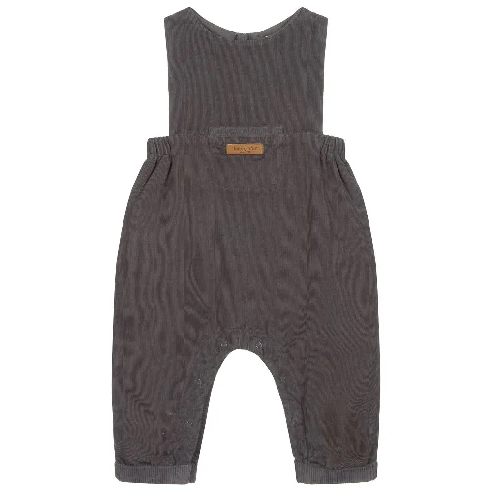 Grey Boys Corduroy Overalls