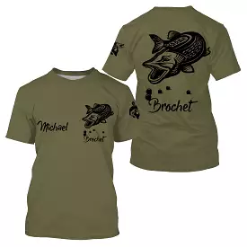 Brochet Fishing, Predator Fishing, Unique Fisherman Gift, T-Shirt, Hoodie, UV Protective Clothing, Personalized Gift