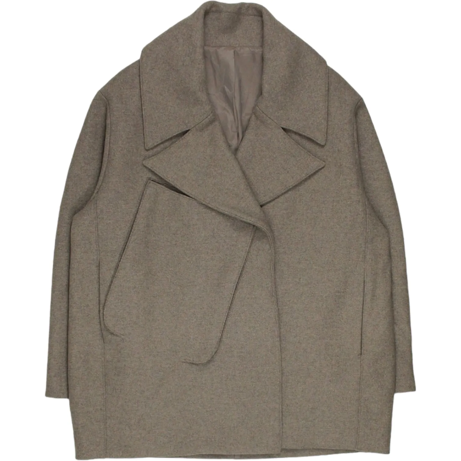 Brown 3D Pocket Oversized Coat by Studio Nicholson