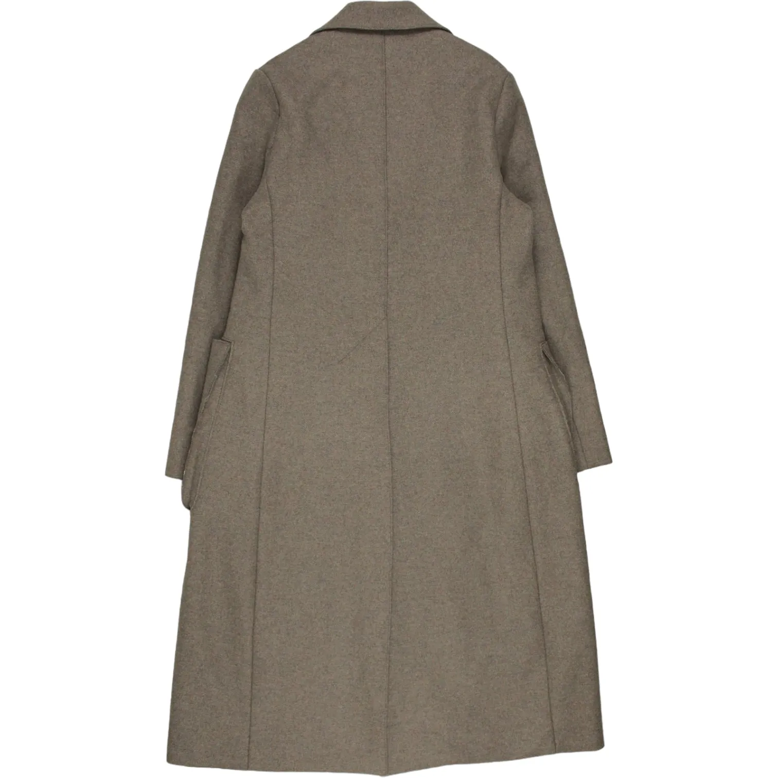 Brown 3D Pockets Long Coat by Studio Nicholson