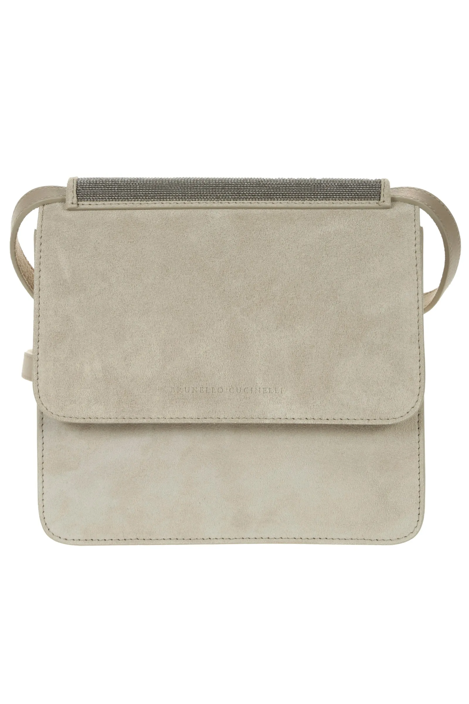 Brunello Cucinelli Logo Studs Crossbody Bag