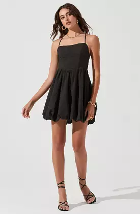 Bubble Hem Mini Dress