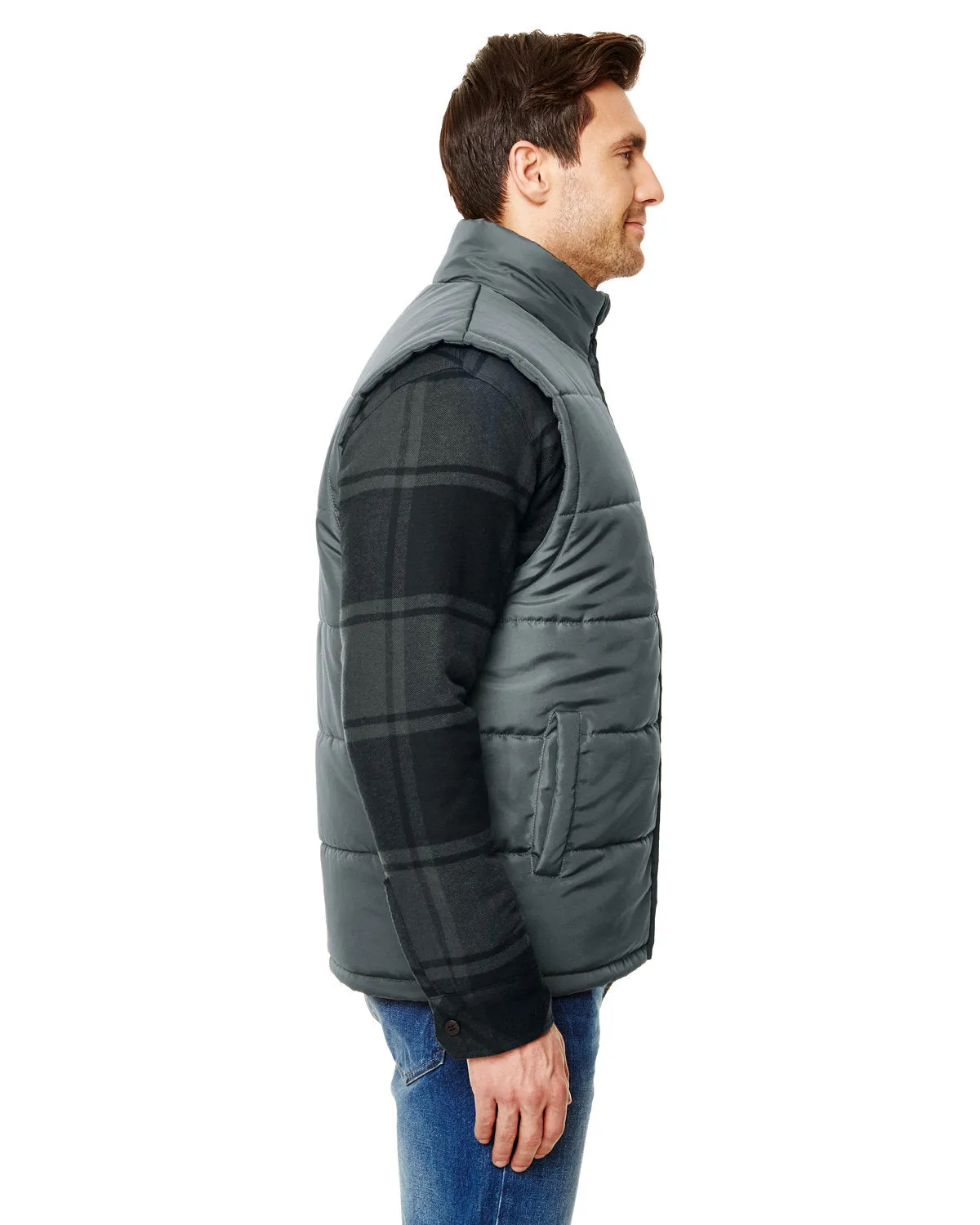 Burnside Men's Puffer Vest - Buy Online, Lowest Price & Free Shipping