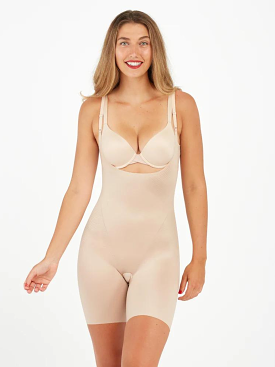 Busy Open Mid Thigh Bodysuit