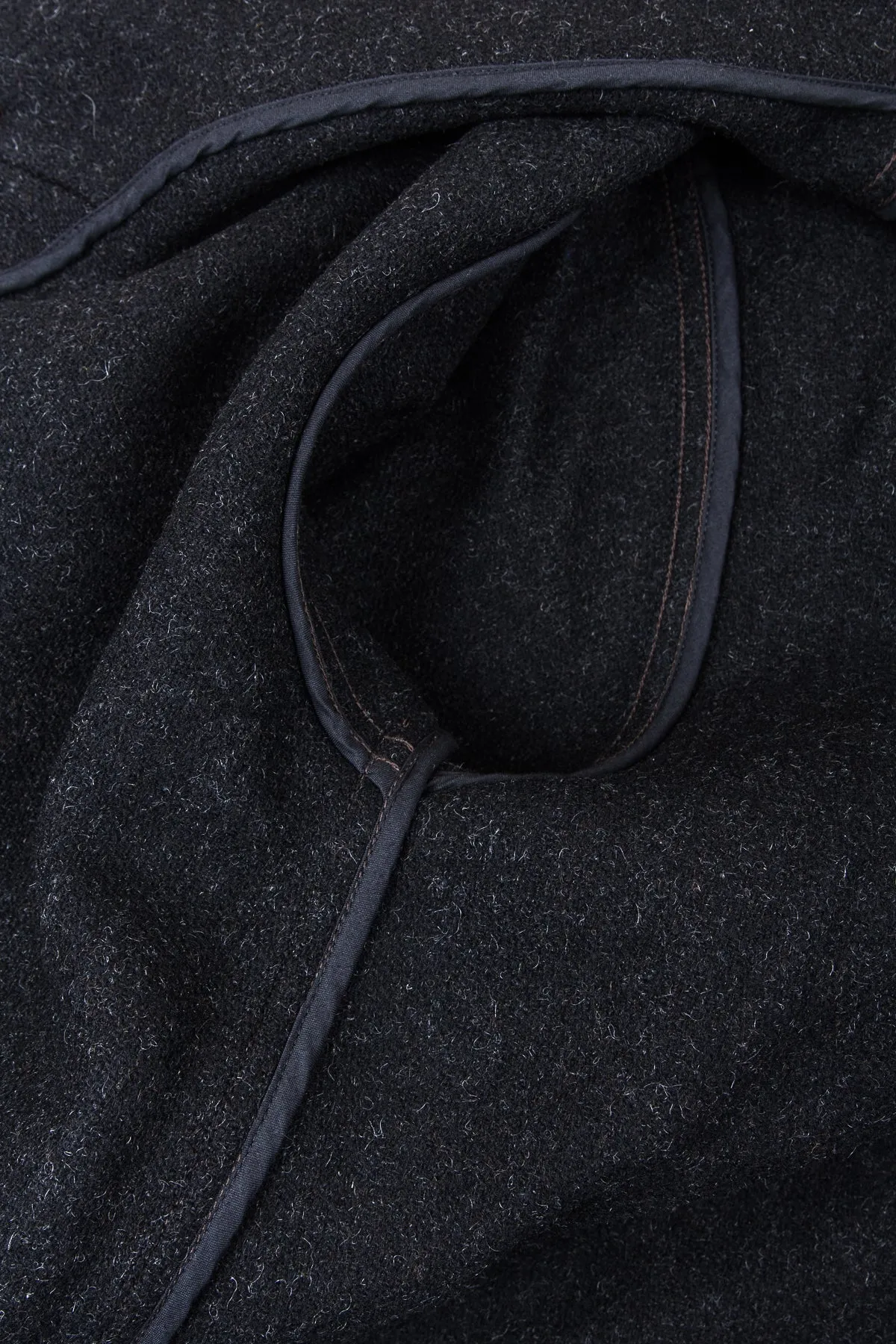 Buzz Rickson's Charcoal Wool Submarine Coat