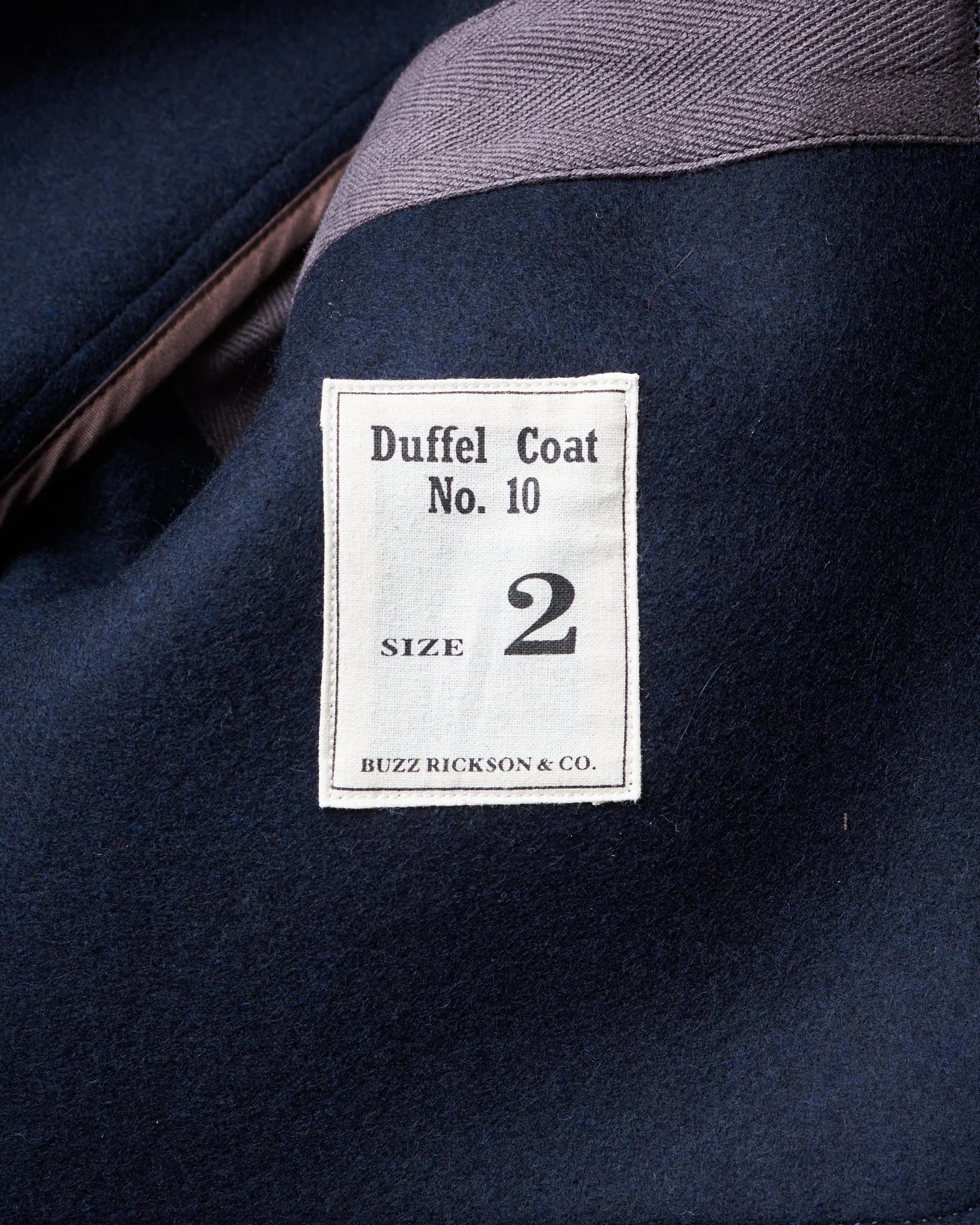 Buzz Rickson's Navy Wool Duffle Coat Model BR15164