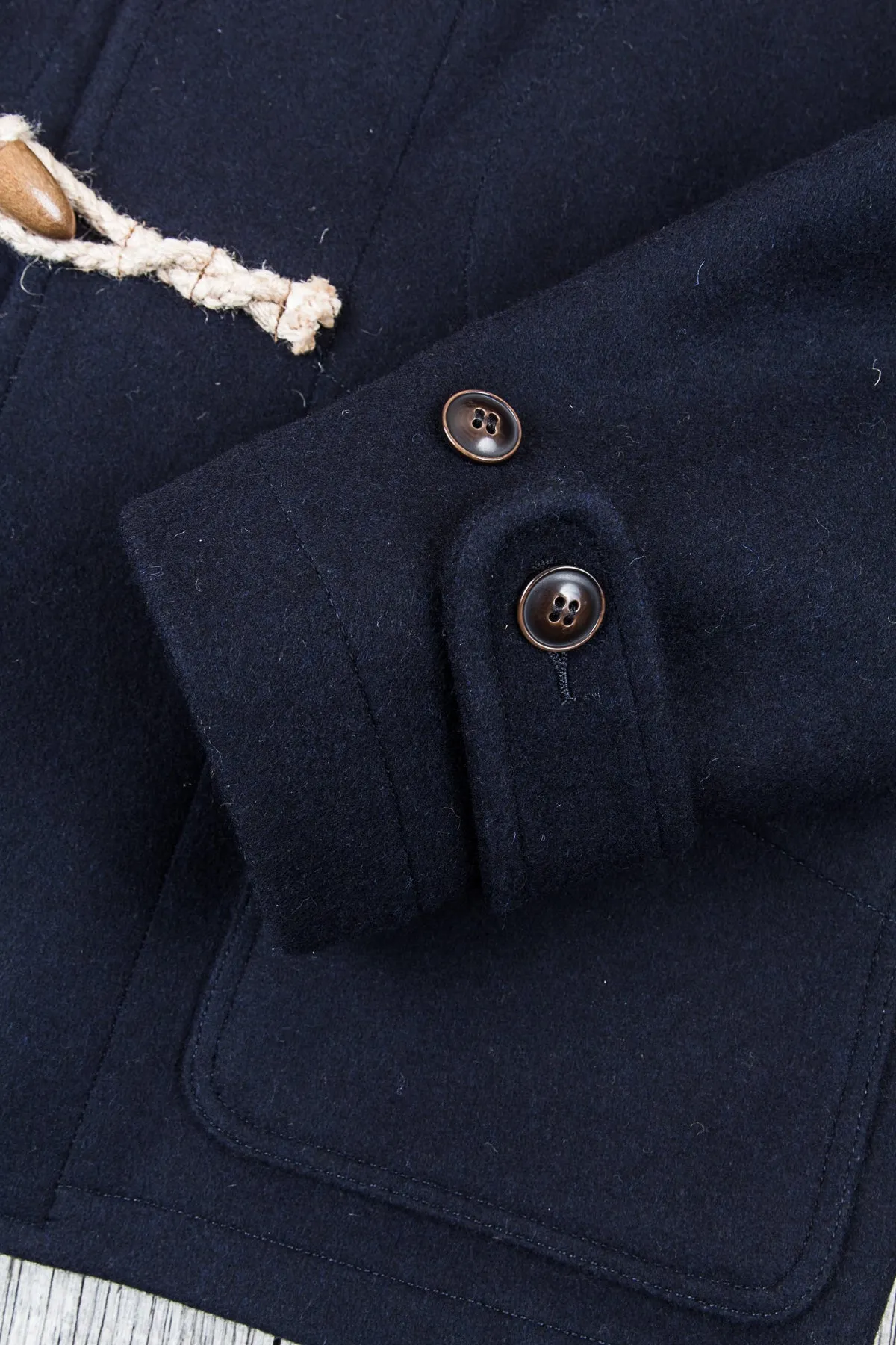 Buzz Rickson's Short Wool Duffle Coat Navy