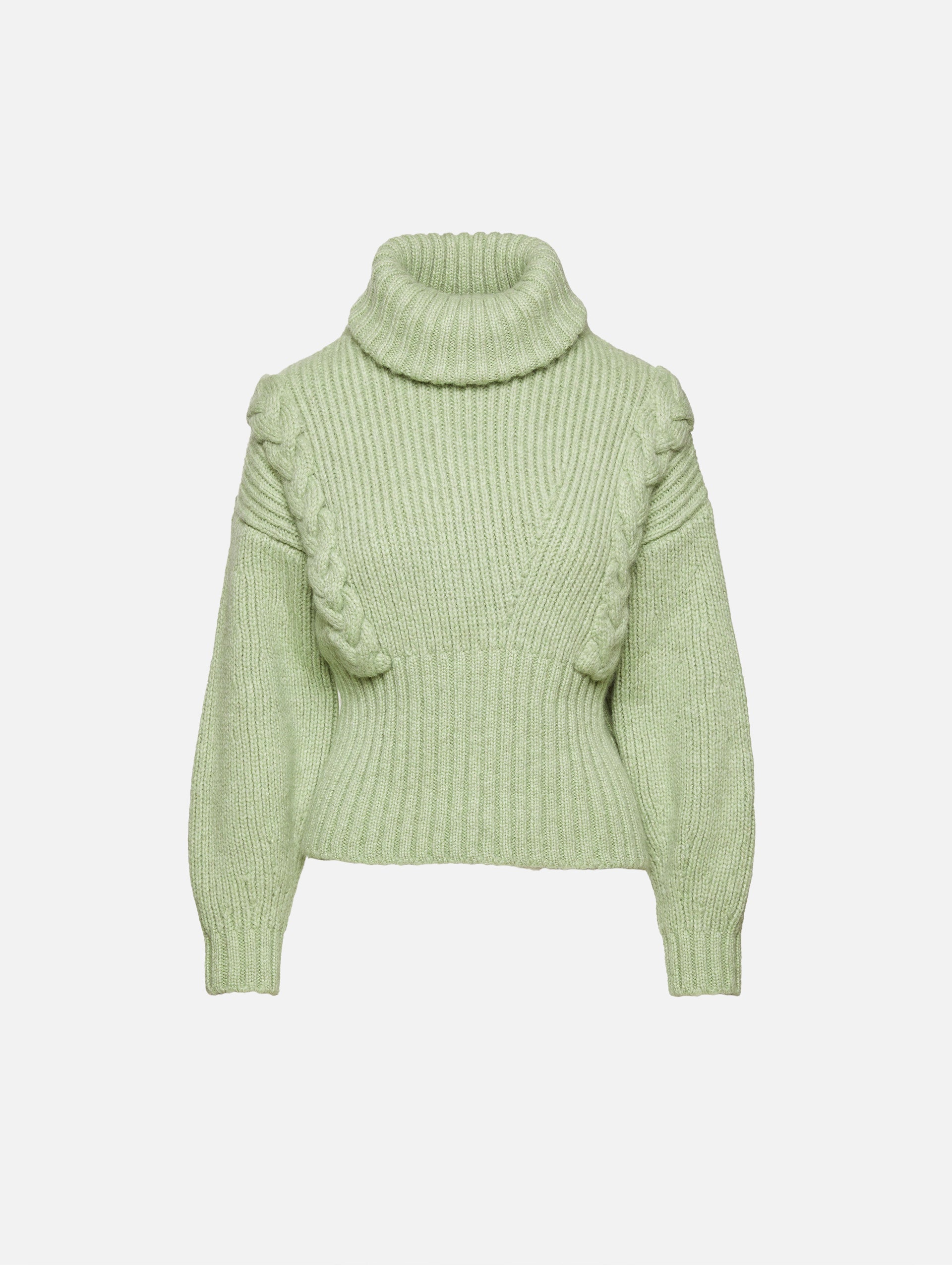 Cable Knit Turtleneck Sweater