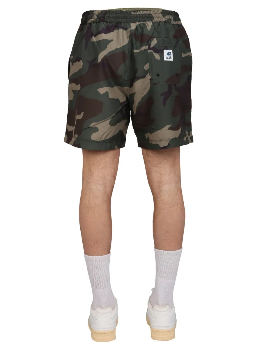 Carhartt WIP Camo Printed Swim Trunks