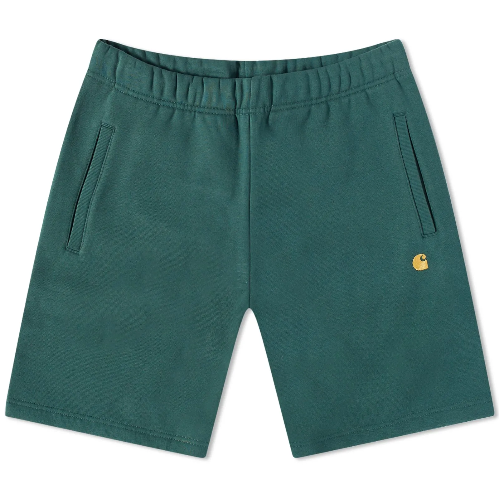 Carhartt WIP Discovery Green Gold Chase Sweat Shorts