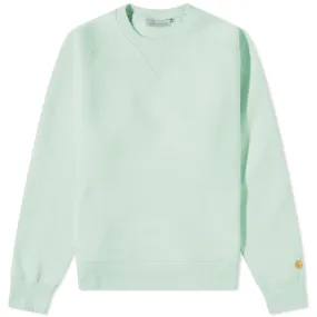 Carhartt WIP Chase Sweat Pale Spearmint Gold