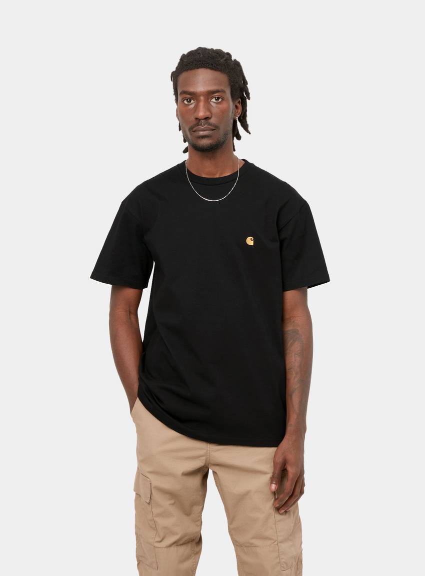 Carhartt WIP Chase T-Shirt Black Gold