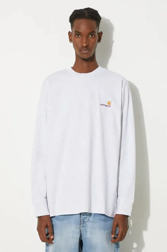 Gray Carhartt WIP Cotton Longsleeve Top