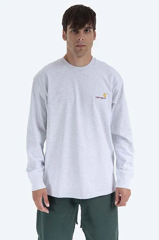 Gray Carhartt WIP Cotton Longsleeve Top