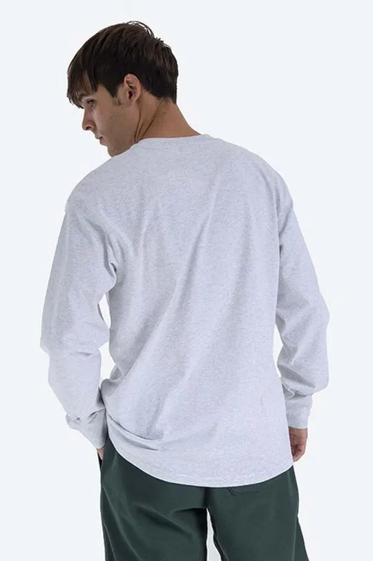 Gray Carhartt WIP Cotton Longsleeve Top