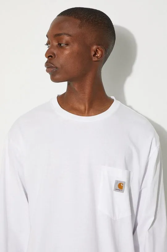 Carhartt WIP White Cotton Longsleeve Top