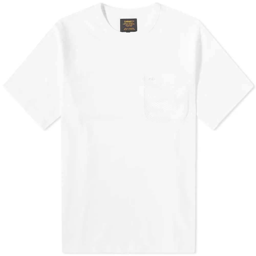 Carhartt WIP Military Mesh Pocket T-shirt - White