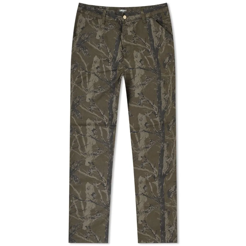 Carhartt WIP Single Knee Pant Camo Tree Green