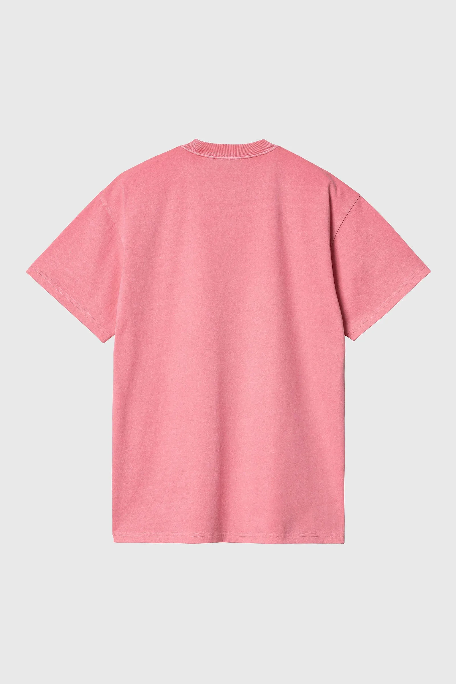 Carhartt Wip Men's Pink Fluorescent Duster Script Short Sleeve T-shirt