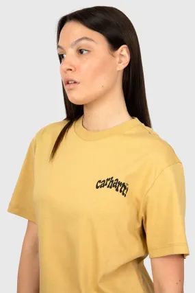 Carhartt WIP Women's Short Sleeve Amour T-shirt in Beige