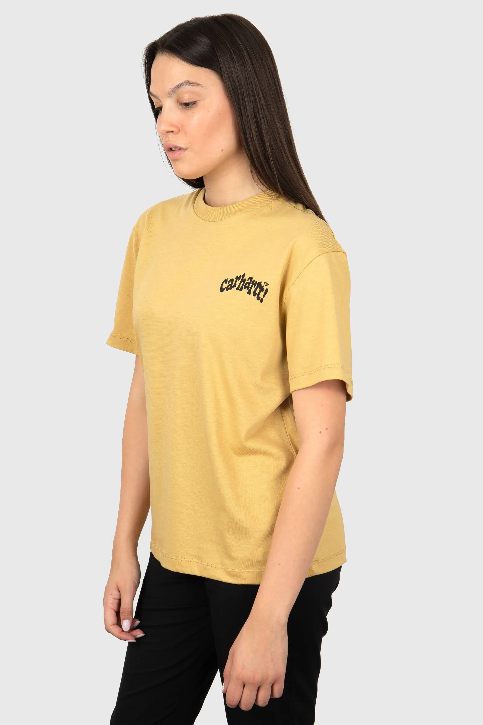 Carhartt WIP Women's Short Sleeve Amour T-shirt in Beige