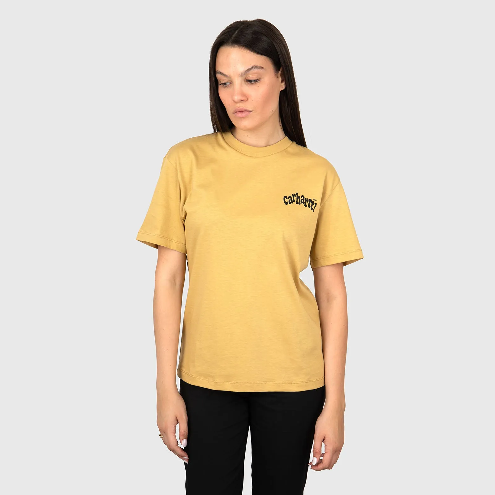 Carhartt WIP Women's Short Sleeve Amour T-shirt in Beige