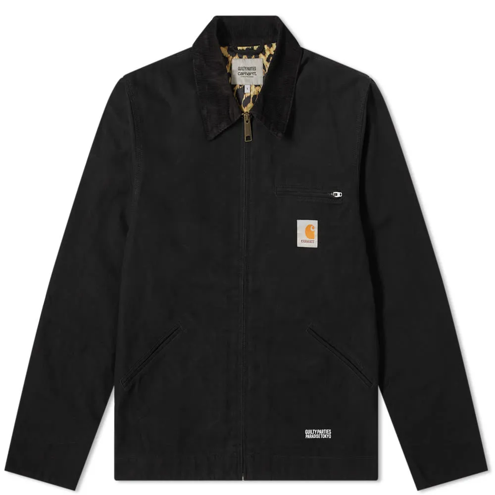 Carhartt WIP x Wacko Maria Detroit Jacket Black & Leopard Print