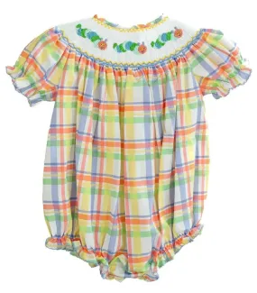 Smocked Birdie Bubble with Caterpillar Design