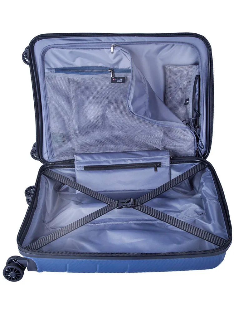 Cellini Microlite Blue Carry On Business Trolley