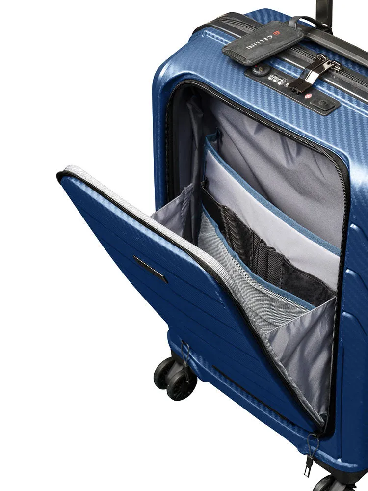 Cellini Microlite Blue Carry On Business Trolley