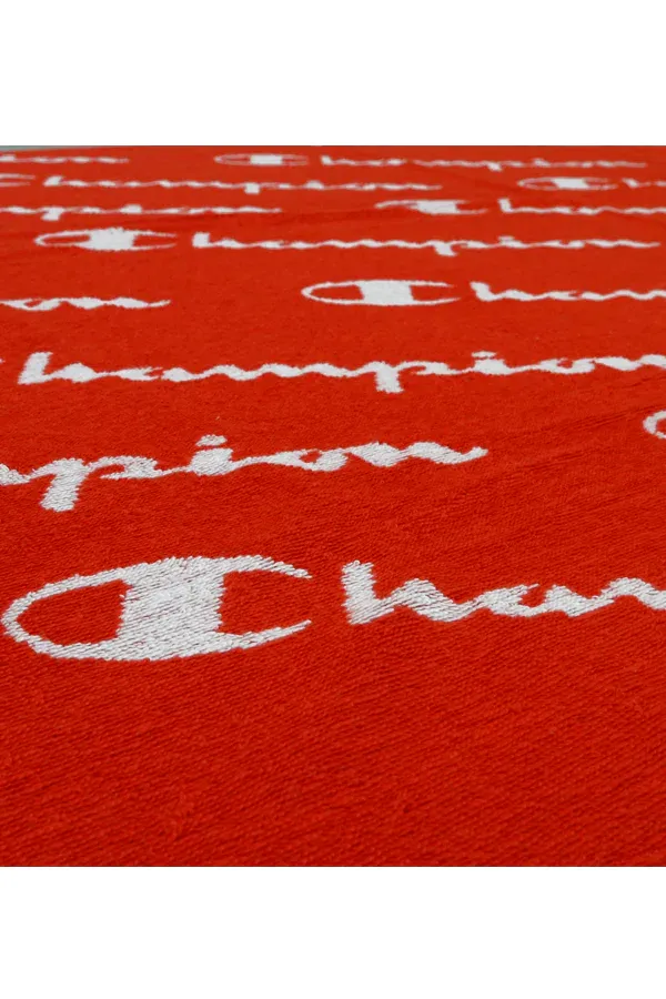 Champion Red Beach Towel Logo