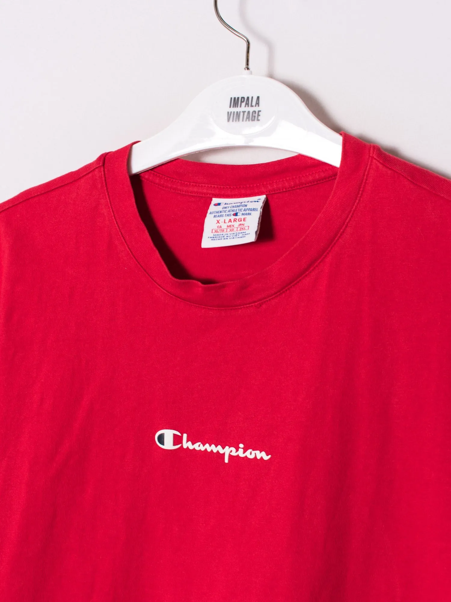 Red Champion Cotton Tee