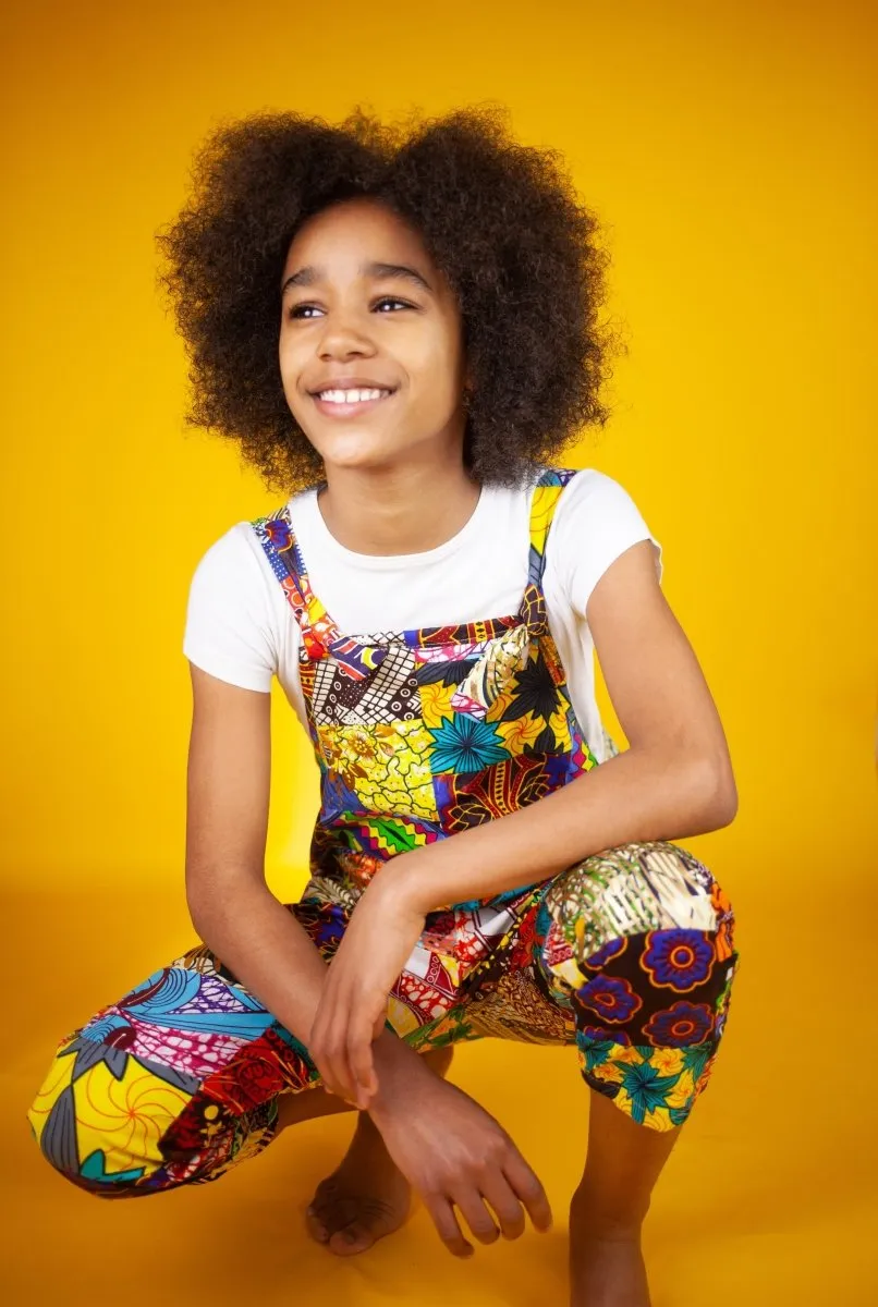 Kids' Patchwork Overalls