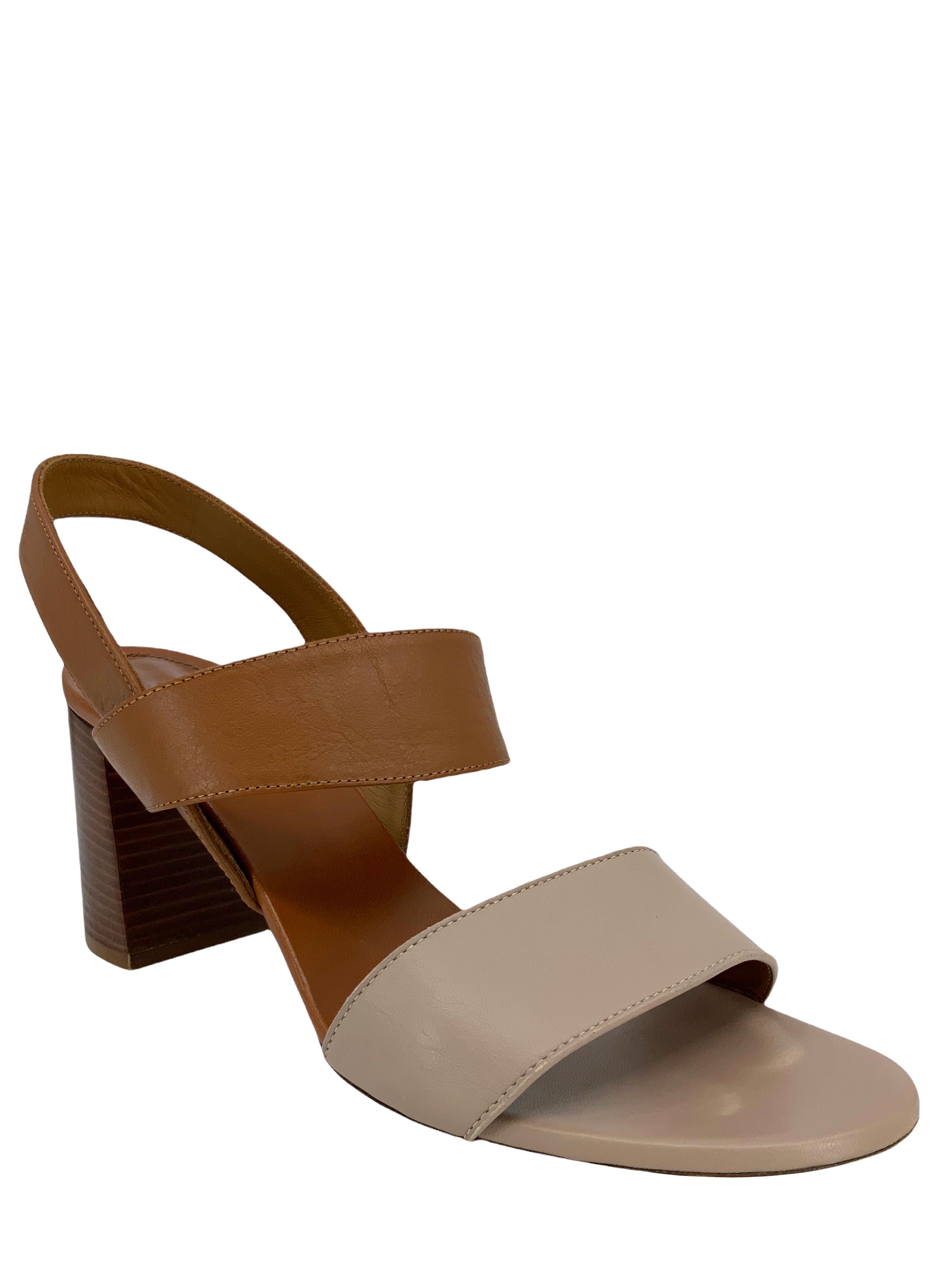 Chloe Mia 9.5 Two Tone Block Heel Sandals