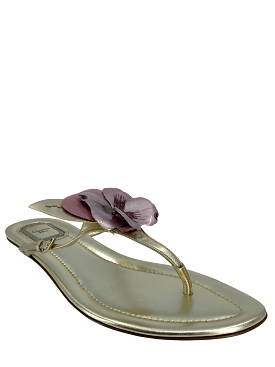 Christian Dior Flower Thong Sandals - Size 10.5