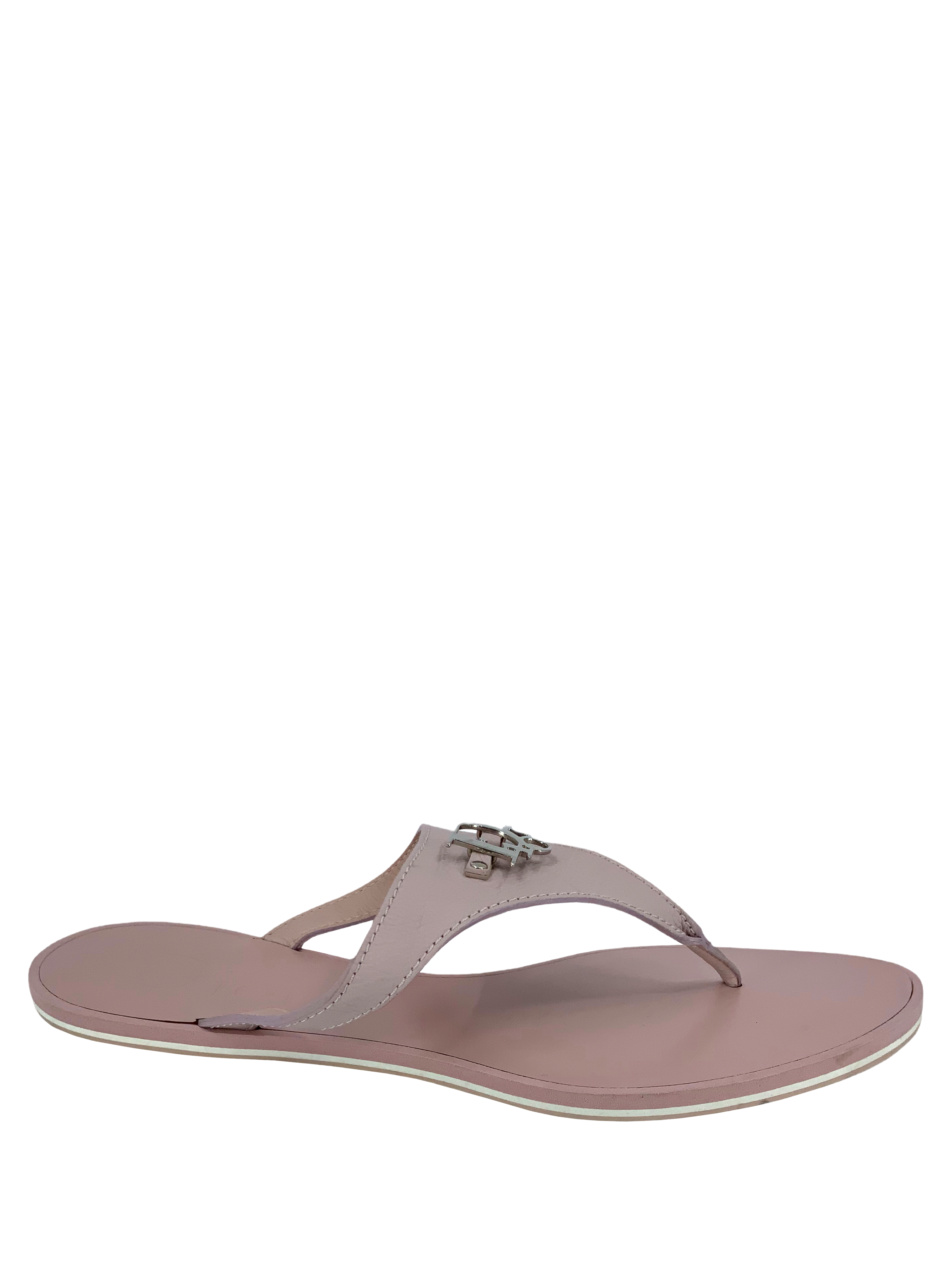 Christian Dior Leather Thong Sandals Size 10