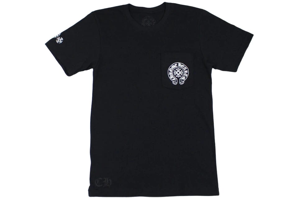 Chrome Hearts Black Multi Color Horse Shoe T-Shirt