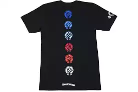 Chrome Hearts Black Multi Color Horse Shoe T-Shirt