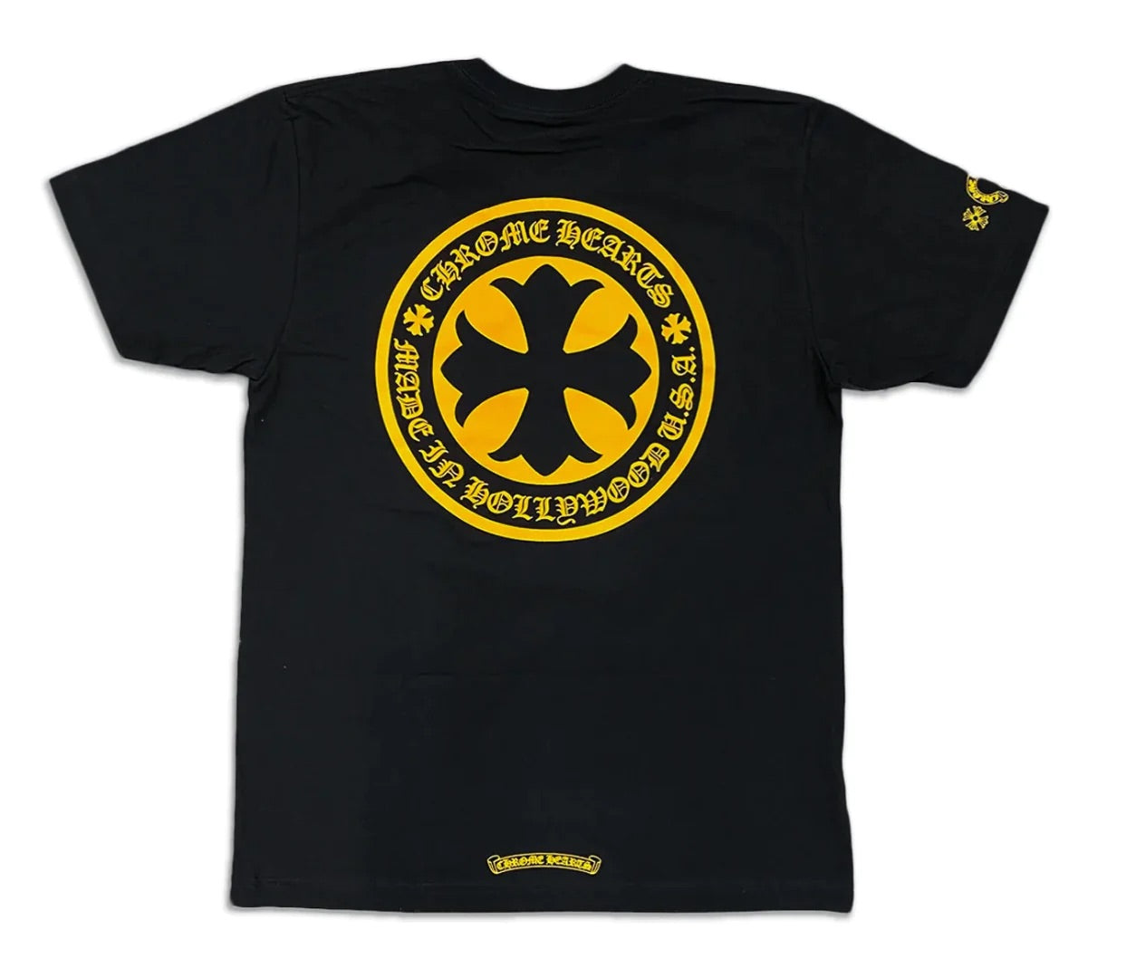 Chrome Hearts Hollywood Plus T-shirt Black Yellow